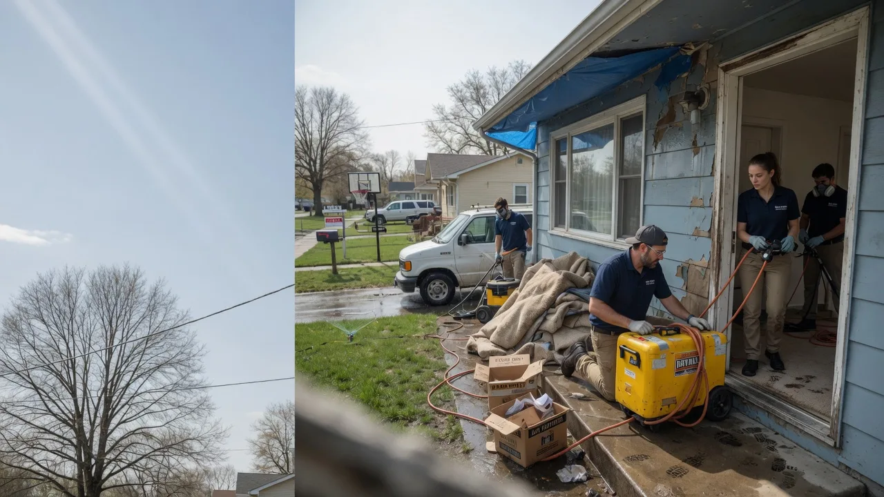 Basement Flood Cleanup in Donnellson, IL near me